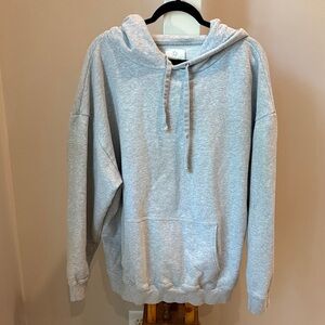 OFFLINE aerie Light Heather Gray Pullover Hoodie